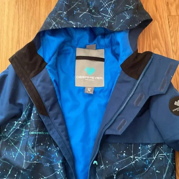 Obermeyer sz 10/12 ski snowboard winter snow jcket excellent condition dark blue - Picture 5 of 11